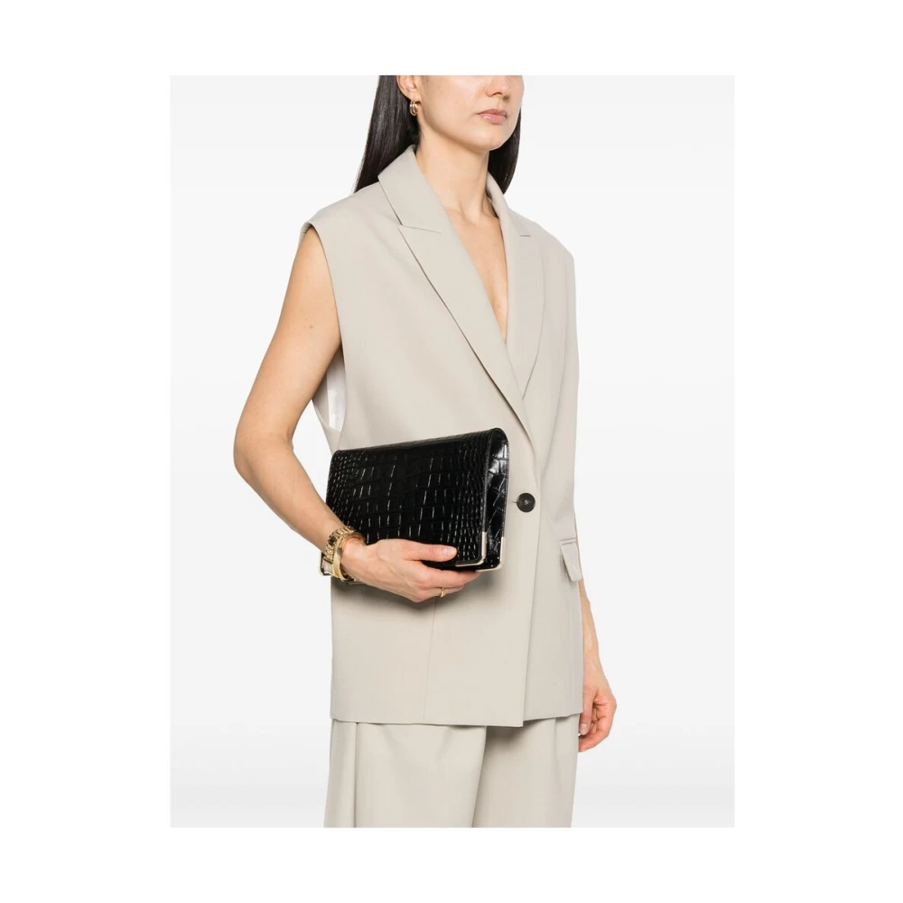 A.p.c. Zwarte Stijlvolle Tas met Meerdere Zakken Black Dames
