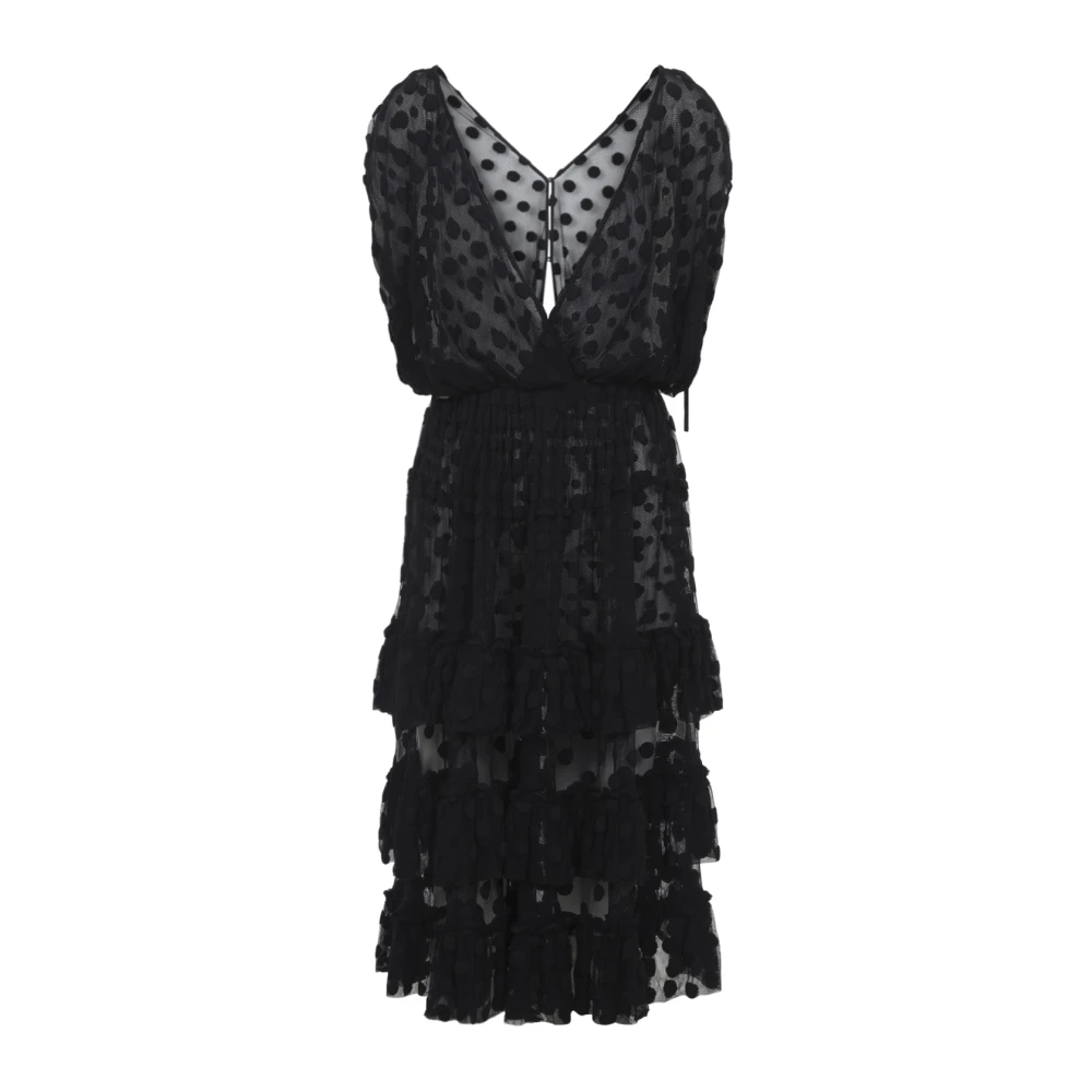 Dries Van Noten Black Midi Dress - Female - Party Dresses - Xs - Dresses
