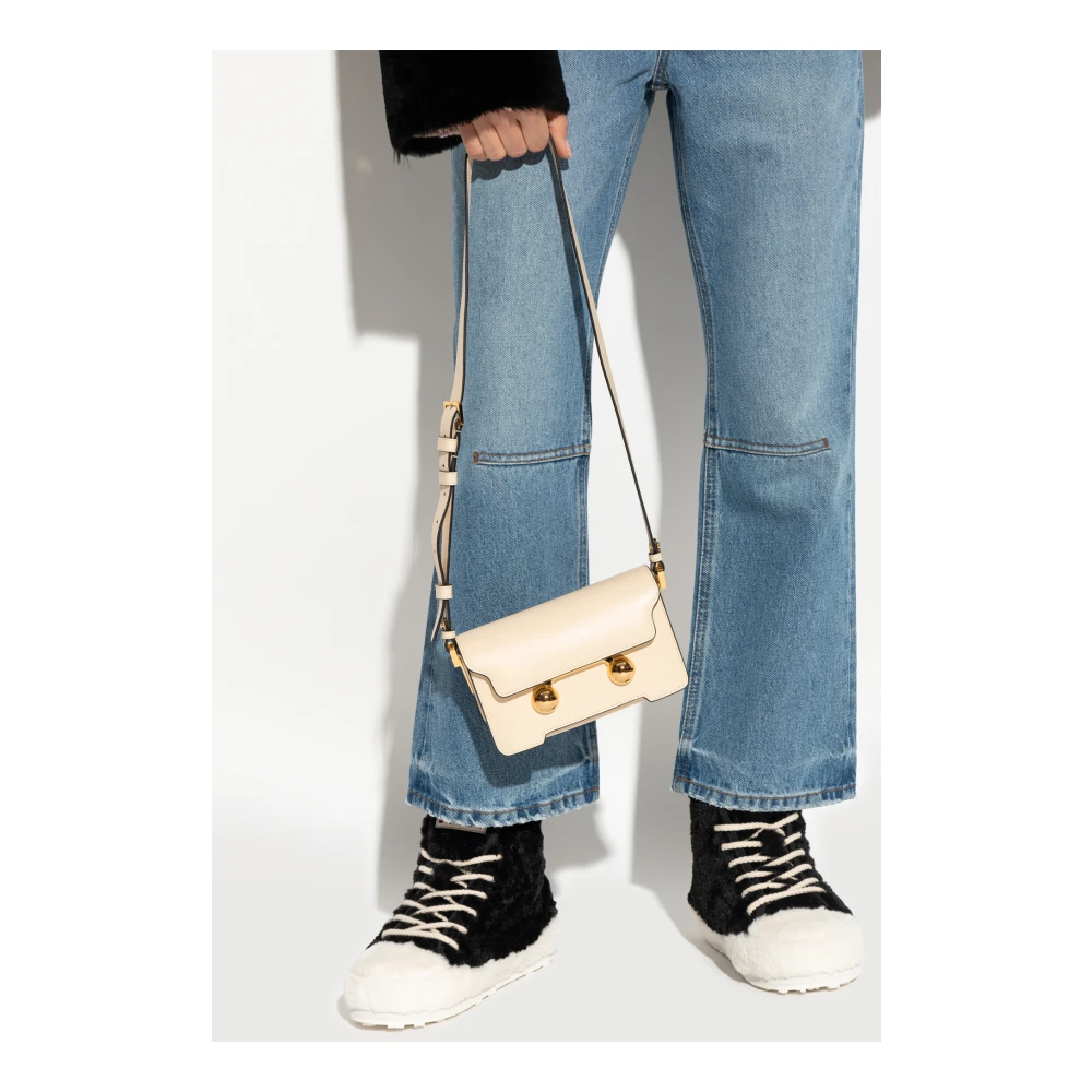 Marni Mini Schoudertas Beige Dames