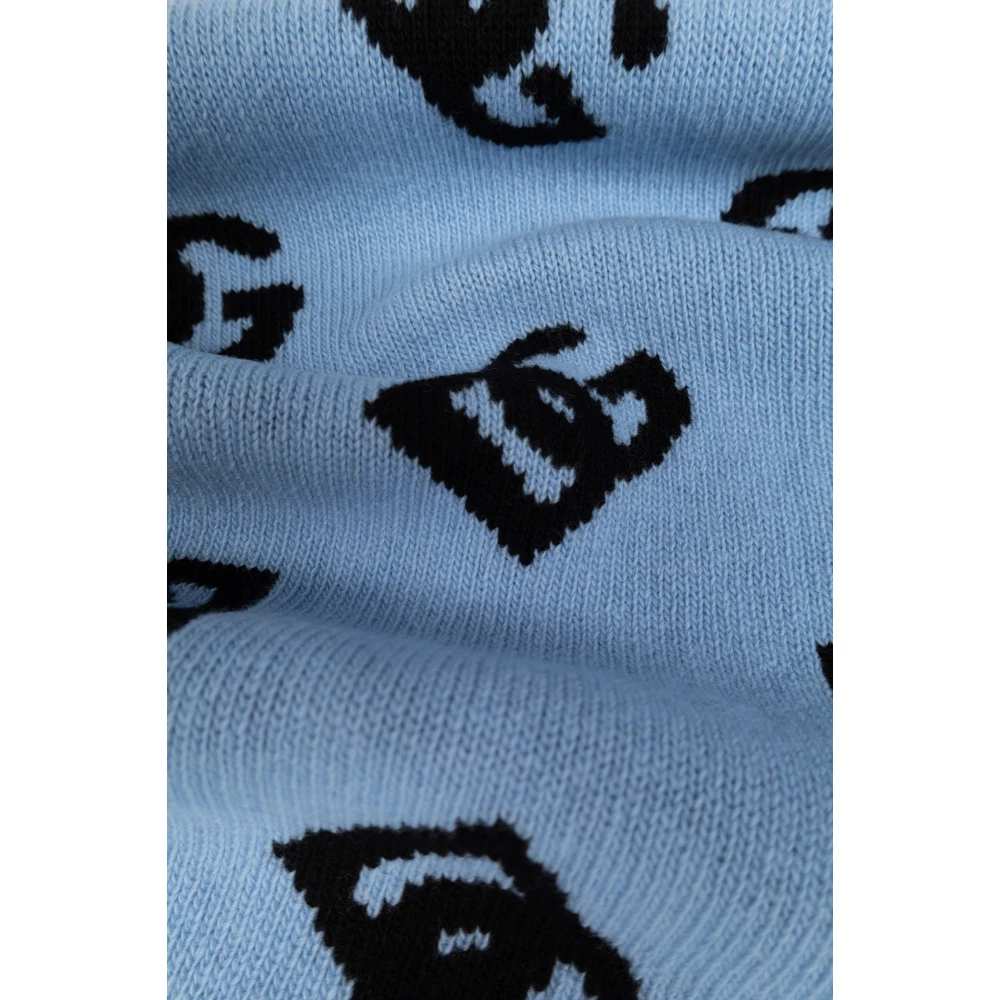 Dolce & Gabbana Sjaal met logo Blue Dames