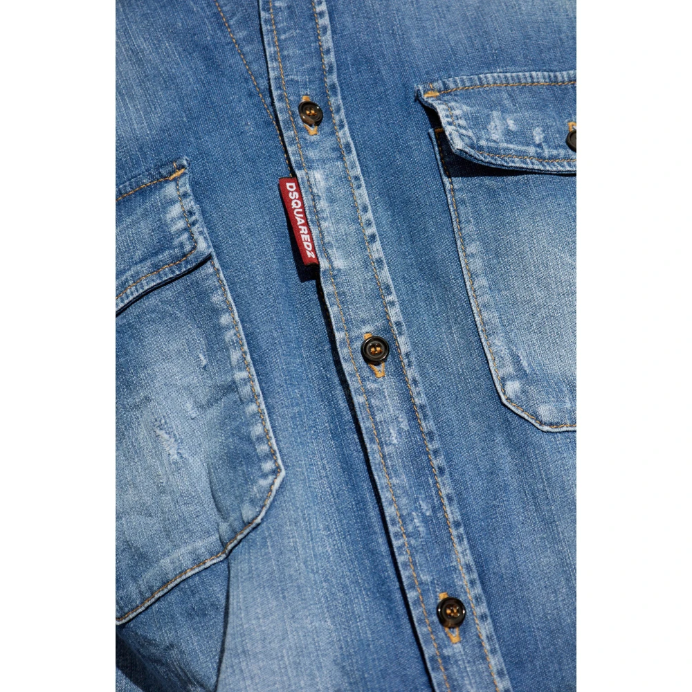 Dsquared2 Denim overhemd Blue Heren
