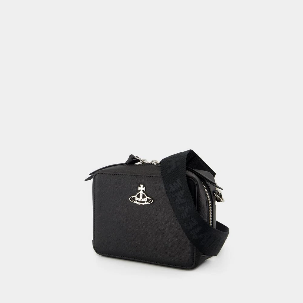 Vivienne Westwood Zwarte Camera Crossbody Tas Black Dames