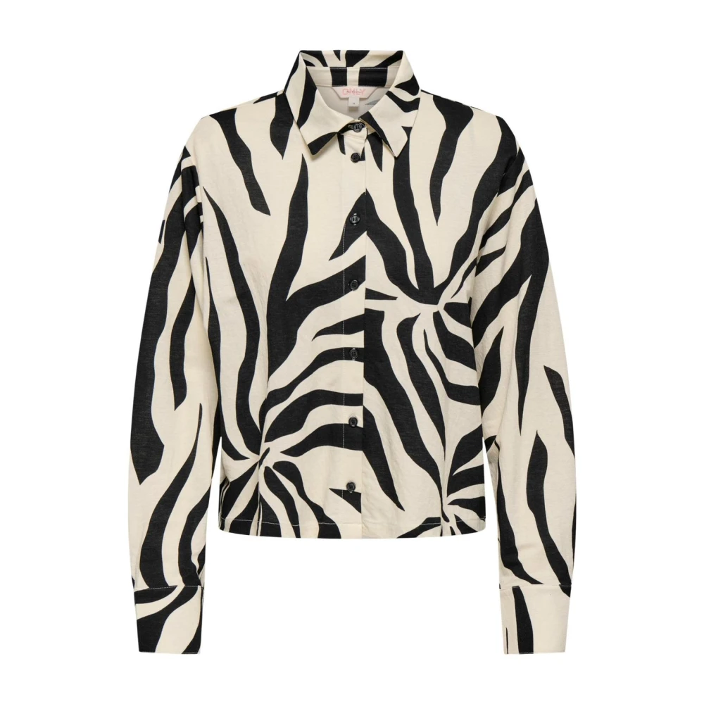 Only Women's Multicolor Shirts, M, Classic Long Sleeve Button-Up Shirt