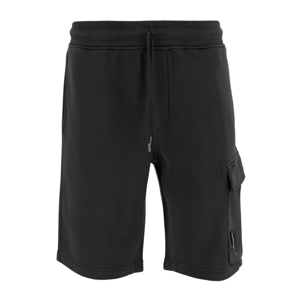 C.p. Company Men's Black Casual Shorts, Xl, Cotton Shorts