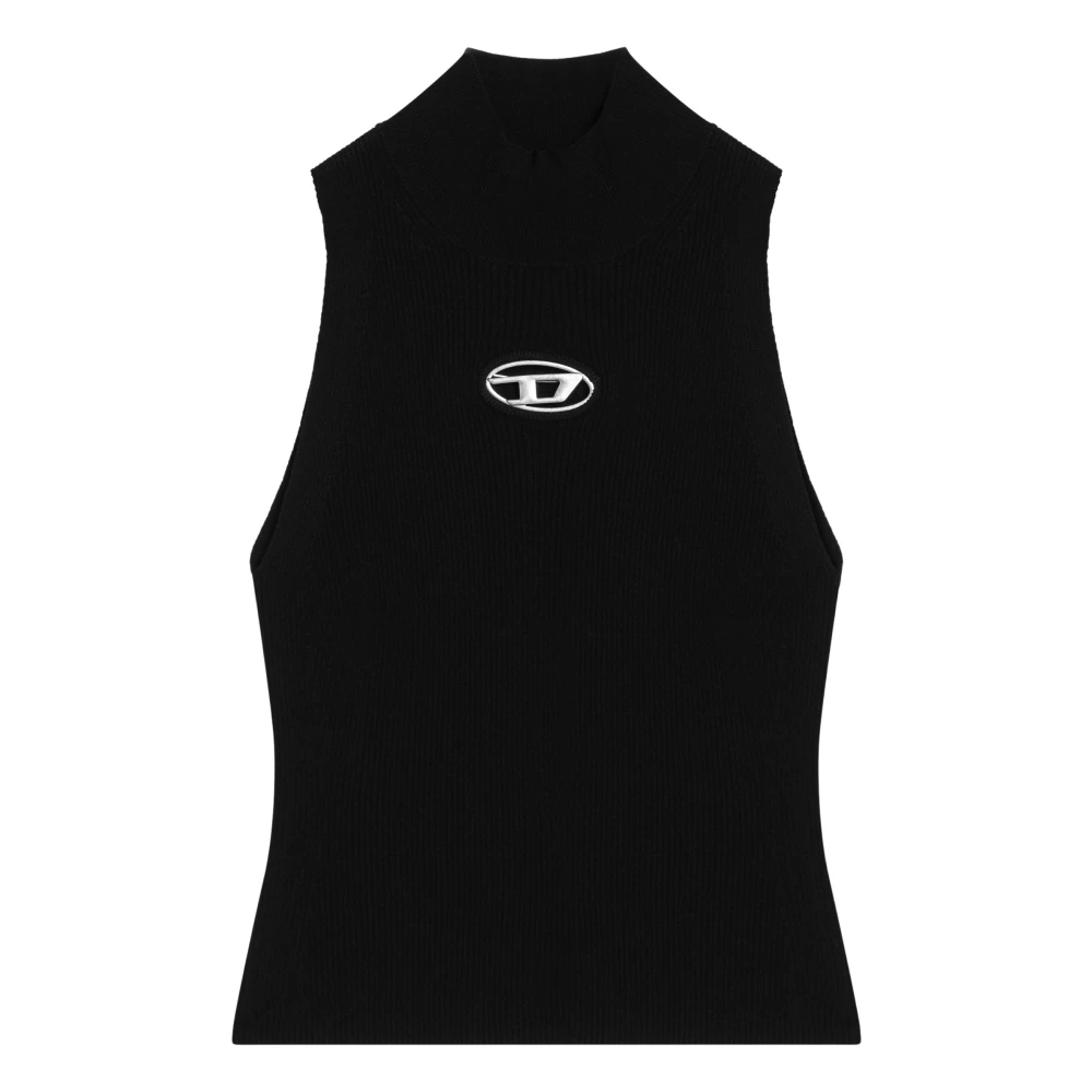 Diesel Stijlvolle Tanktop voor Vrouwen Black Dames