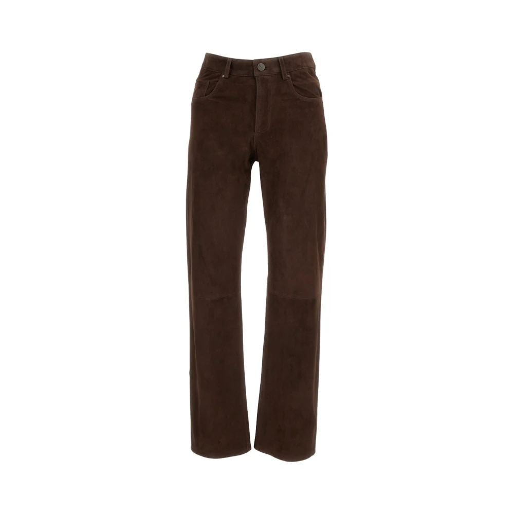 Arma , Leather Trousers, Female, Brown, Xs, Leather Trousers