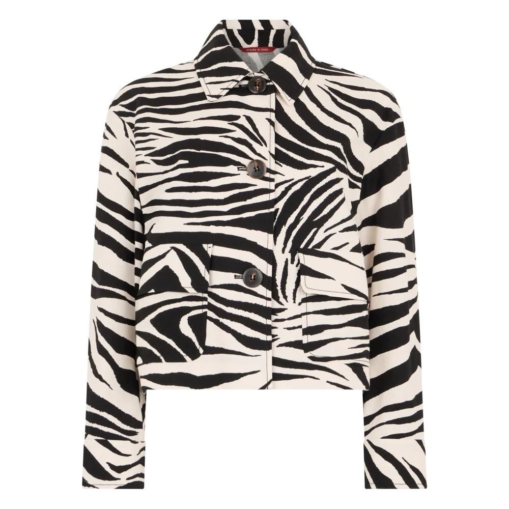 Max Mara Studio Multicolor Carabo Short Jacket - Female - Blazers - M - Jackets
