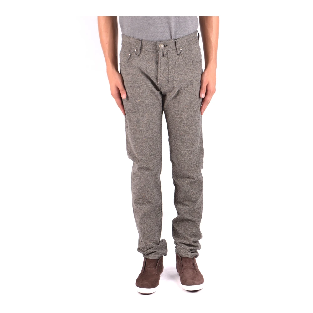 Jacob Cohën Men's Gray Straight Leg Trousers - Straight Trousers - W33 - Trousers