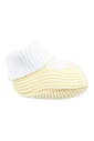 chaussons-bebe-en-coton-jaune