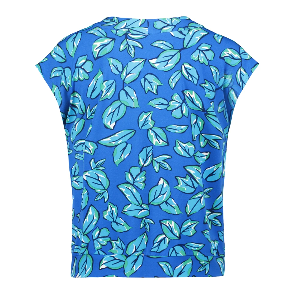 Betty Barclay Bloemen V-hals Printshirt Blue Dames