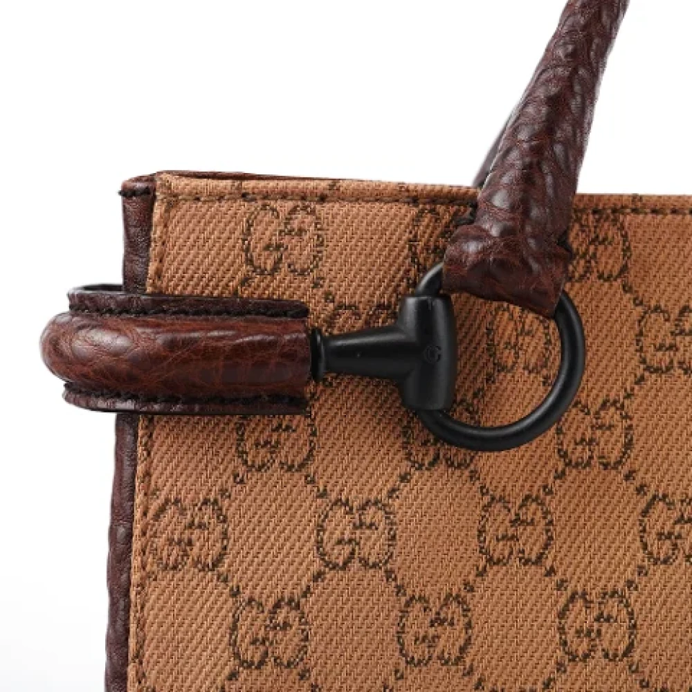 Gucci Vintage Pre-owned Leather gucci-bags Beige Dames