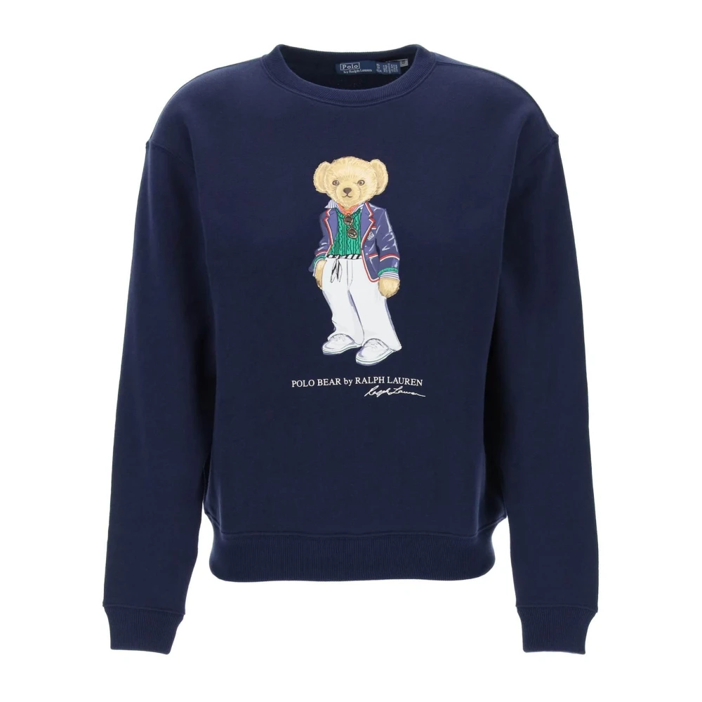POLO Ralph Lauren sweater met printopdruk donkerblauw
