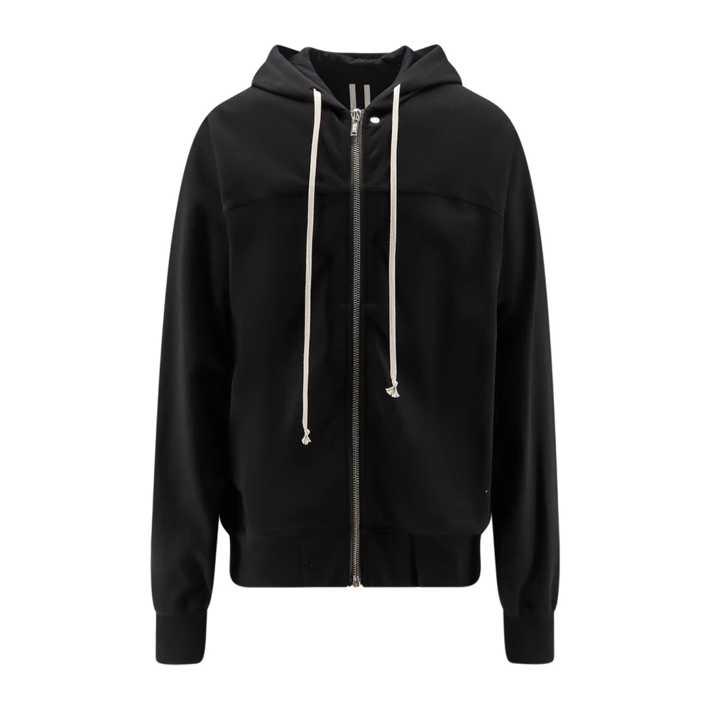 Rick Owens Black Zip-Throughs, Male, L, Zip-Up Hoodie