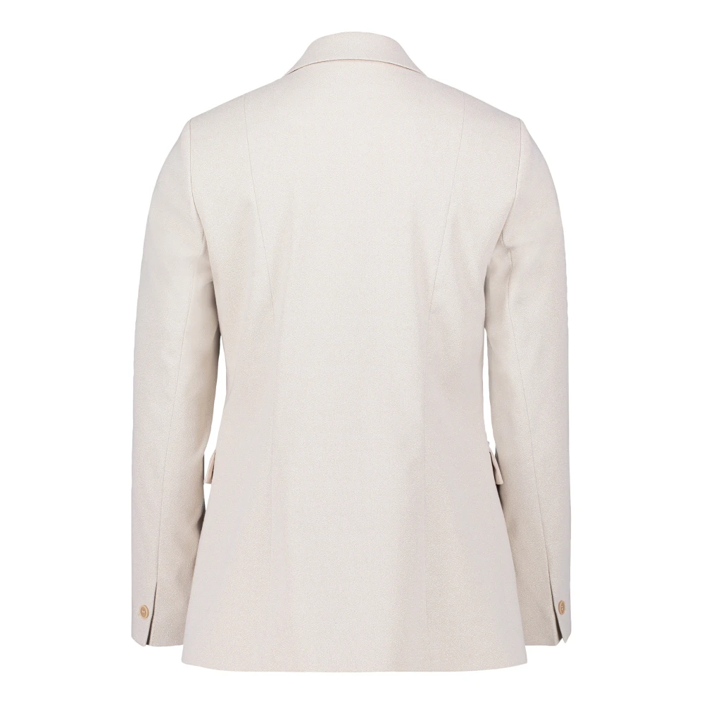 Betty & Co Zakelijke blazer met zakken Beige Dames