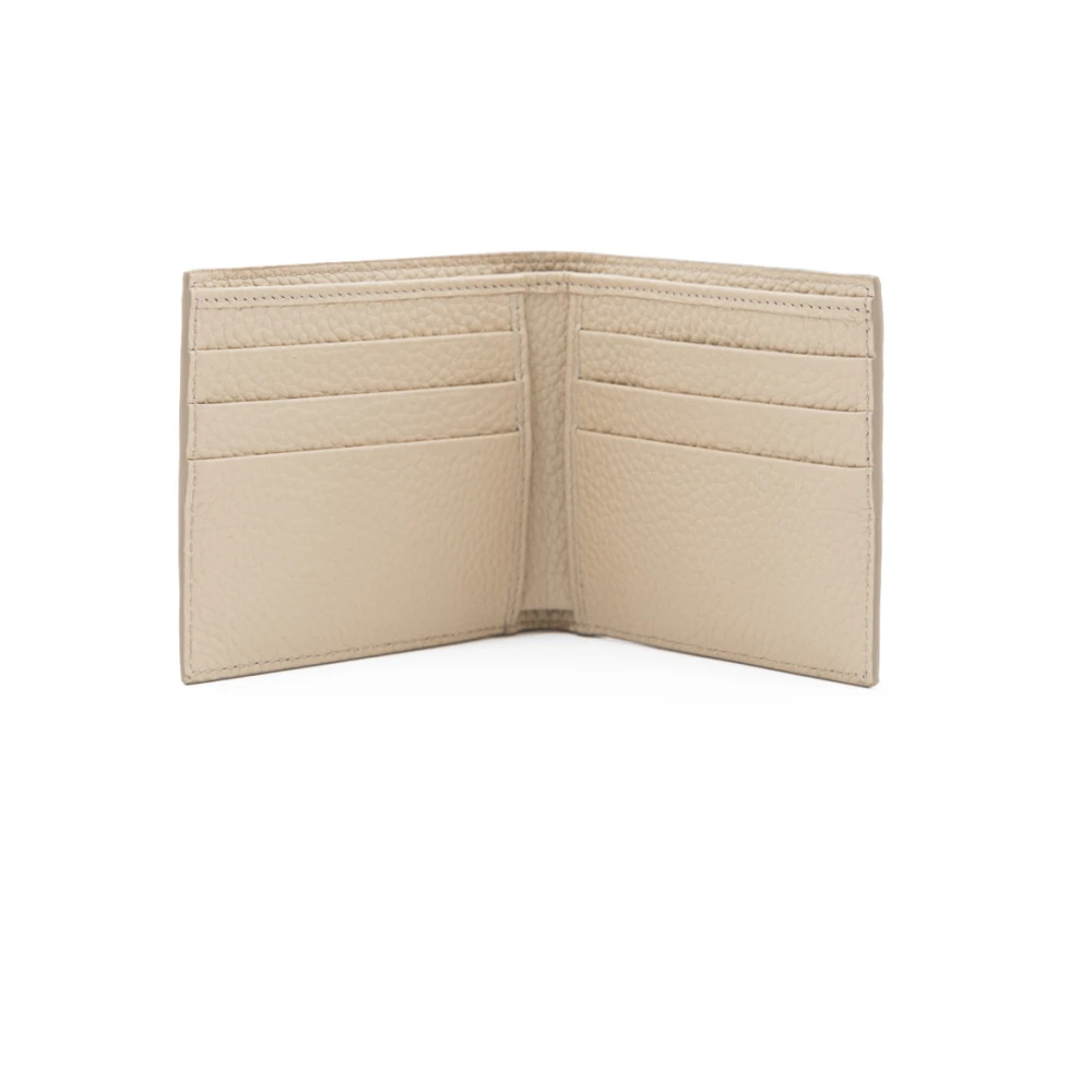 Dolce & Gabbana Bifold Portemonnee met Logo Beige Heren