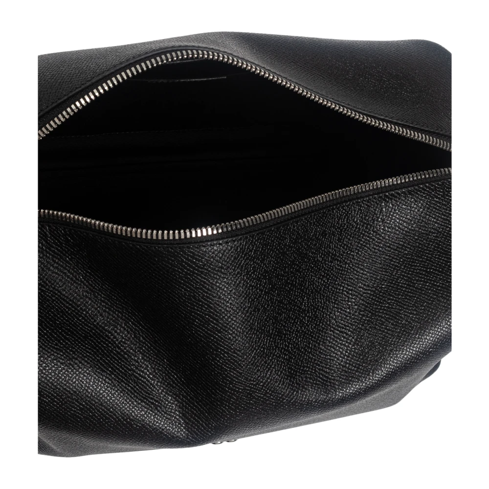 Ami Paris Leren cosmetische tas Black Unisex