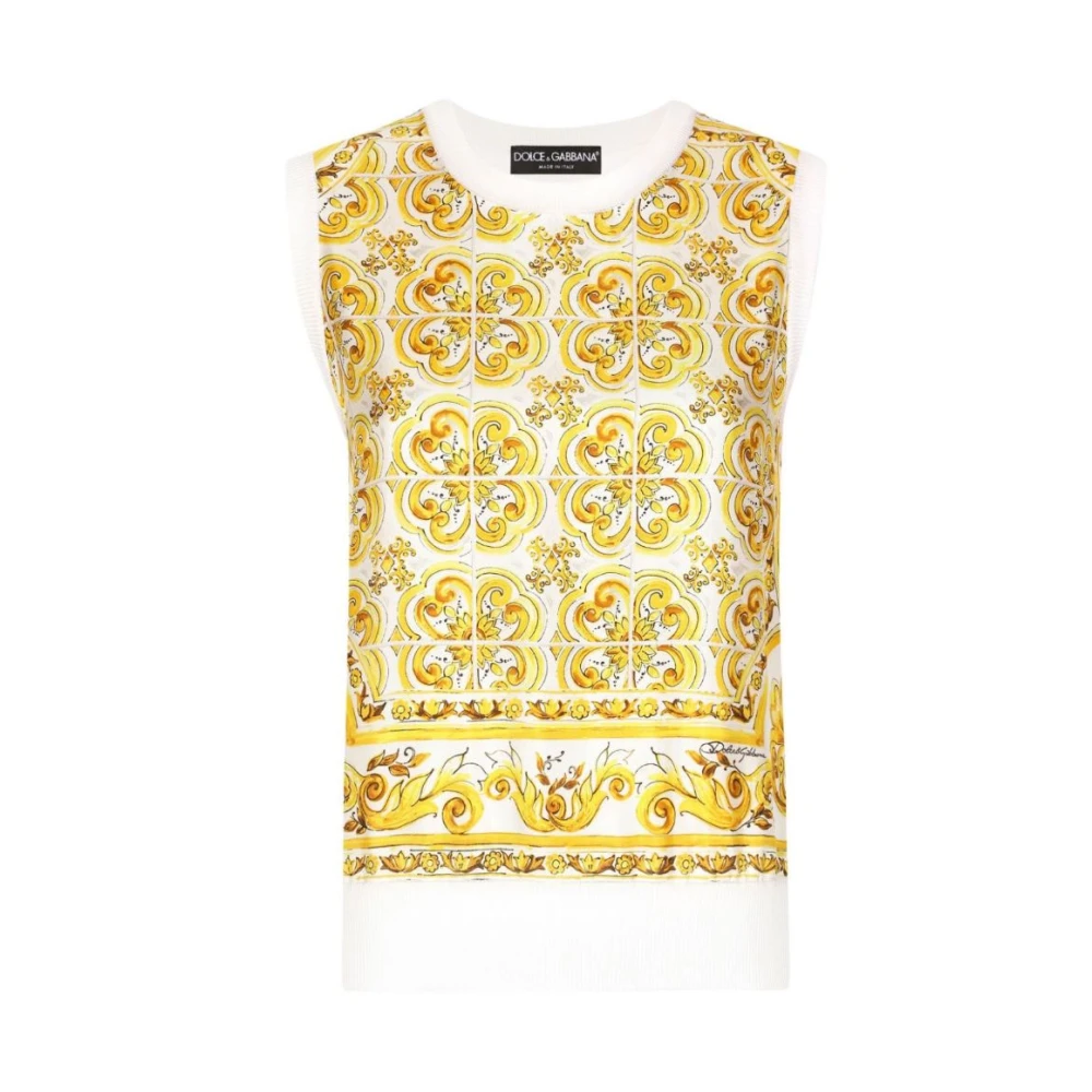 Dolce & Gabbana Women's Multicolor Stylish Top For Medium