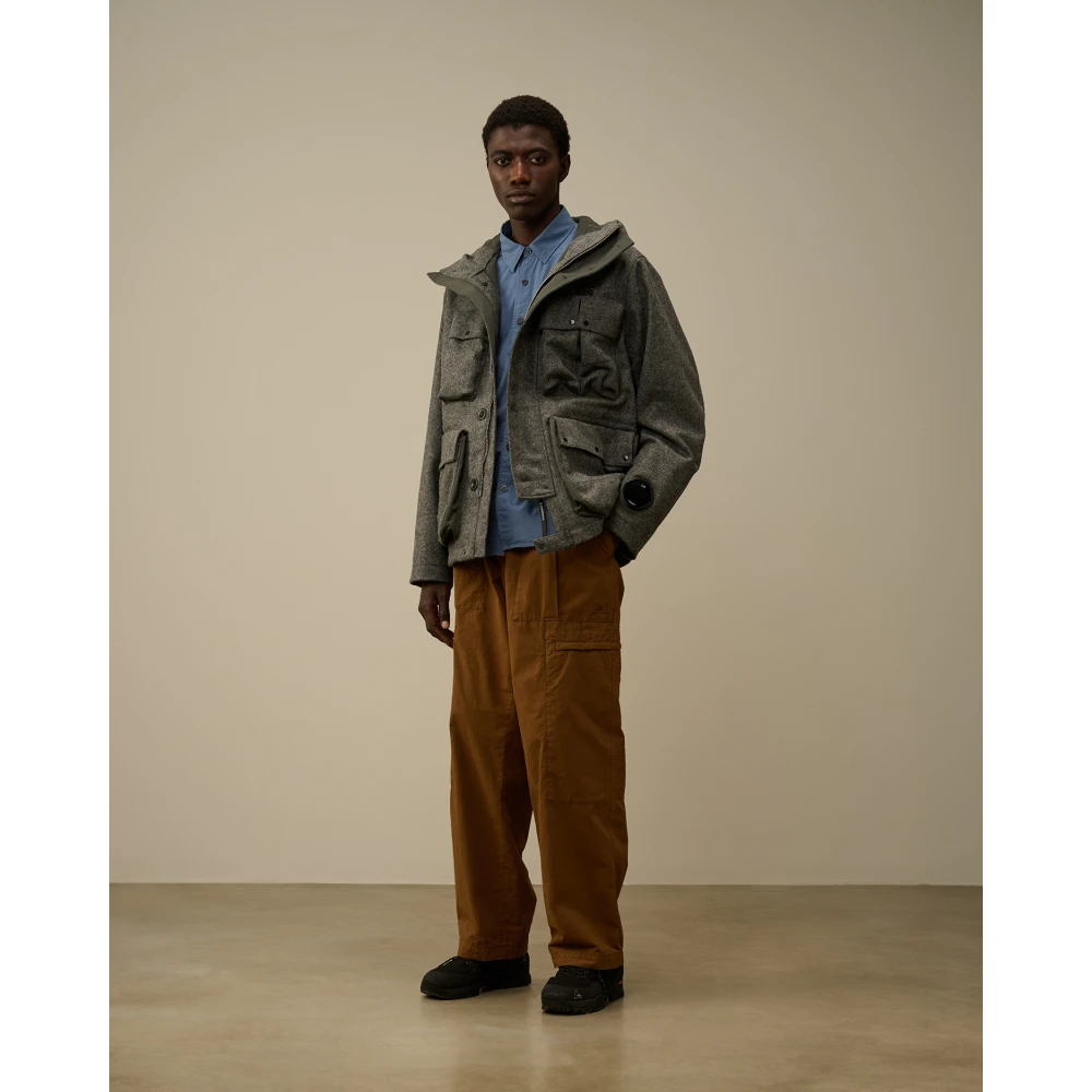 C.P. Company Shetland Twill Mille Jack Antraciet Grijs Gray Heren