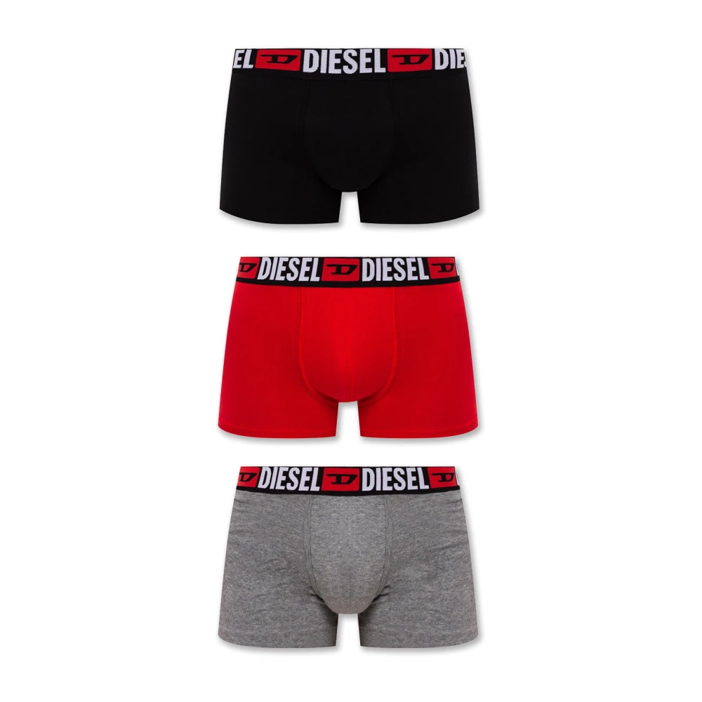 Diesel Herr Multicolor Underkläder S, Bomull, Damien Trea-Pack Boxers