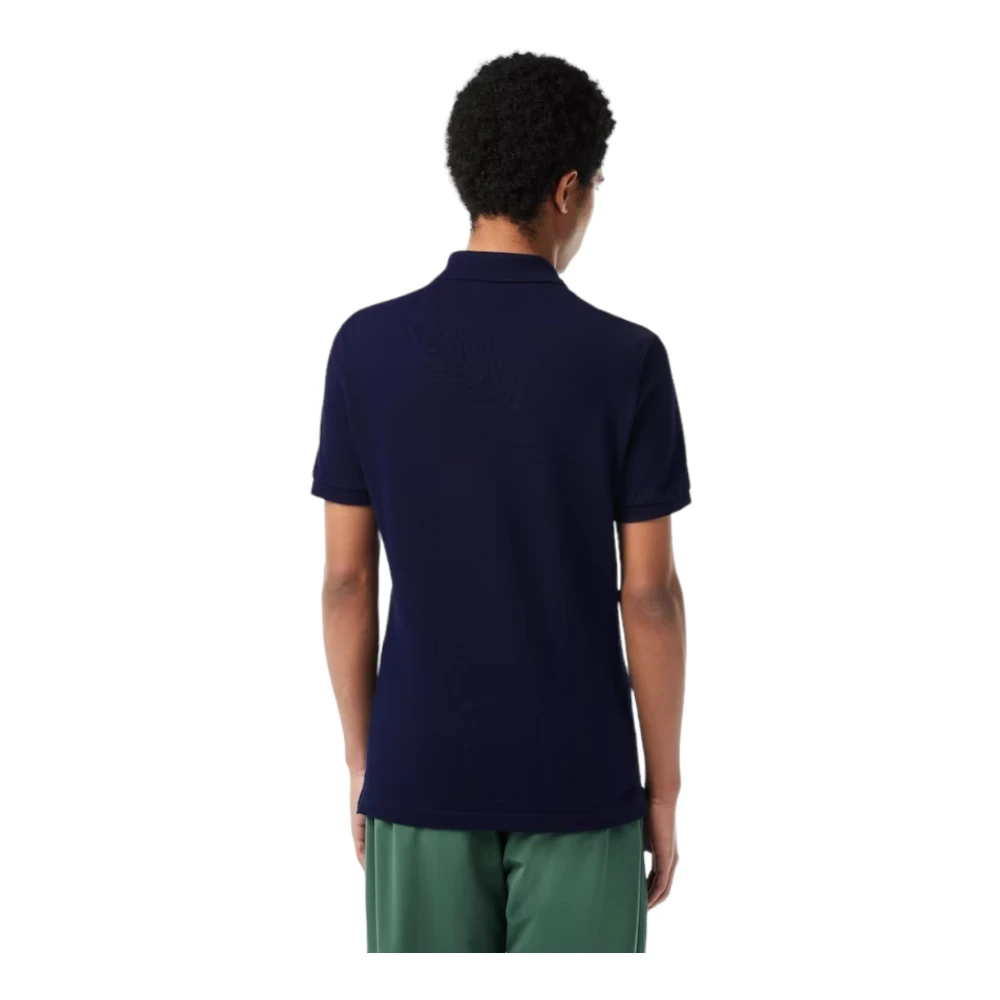 Lacoste Slim Fit Piqué Polo Shirt Navy Blue Heren