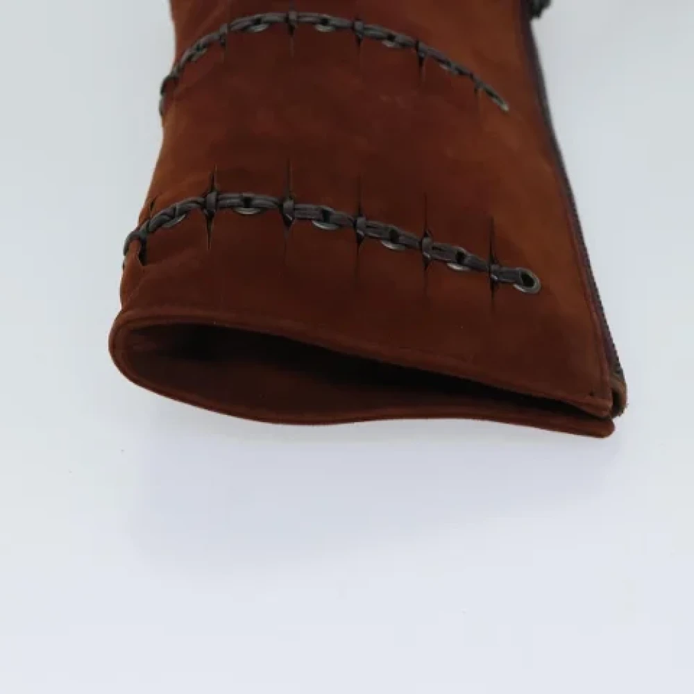 Gucci Vintage Pre-owned Suede pouches Brown Dames