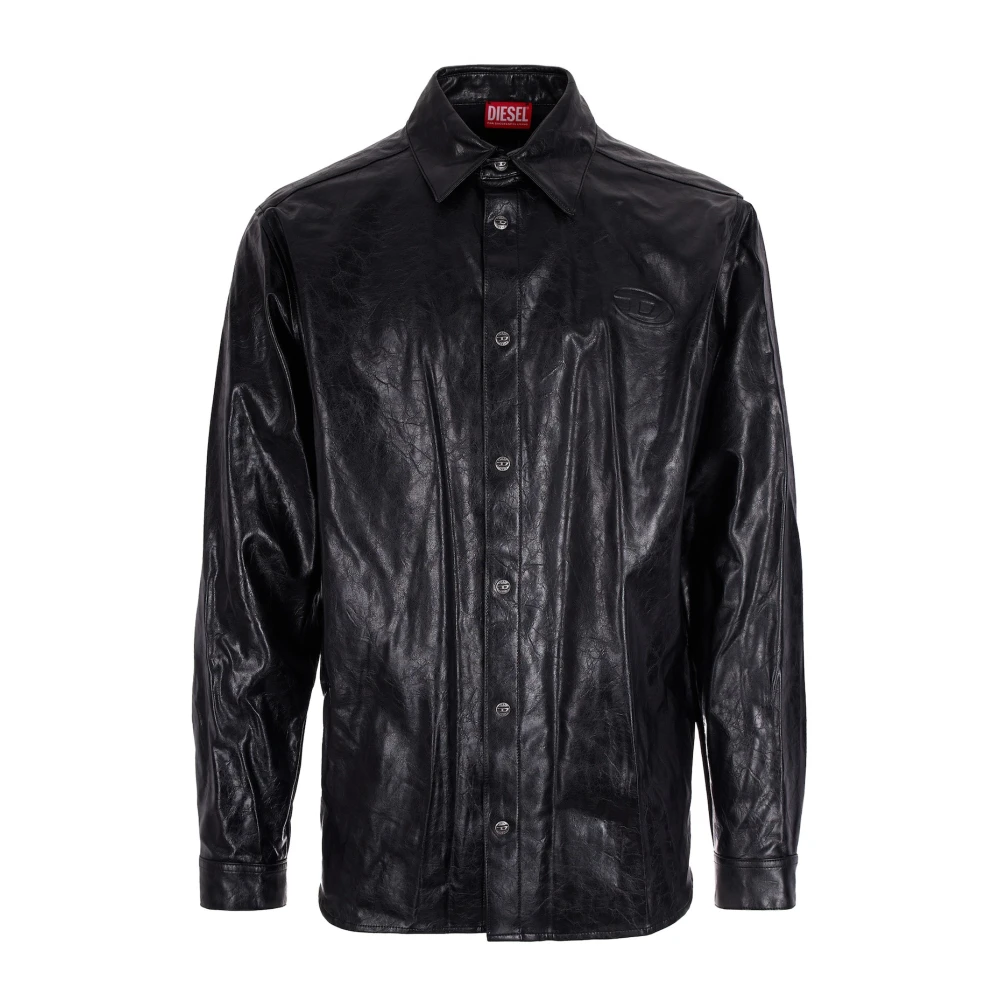 Diesel Men's Black Casual Shirts, M, S-Simply Qmbu Shirt