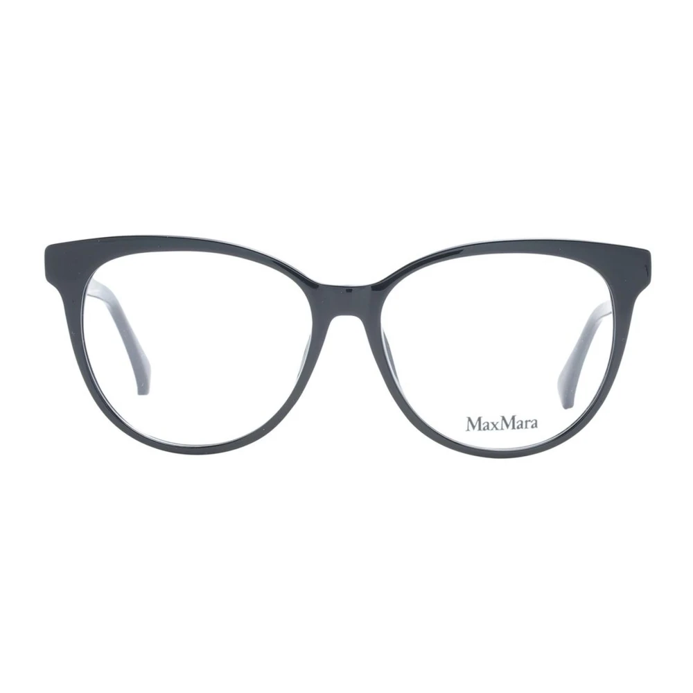 Max Mara Zwarte Cat Eye Optische Monturen Black Dames