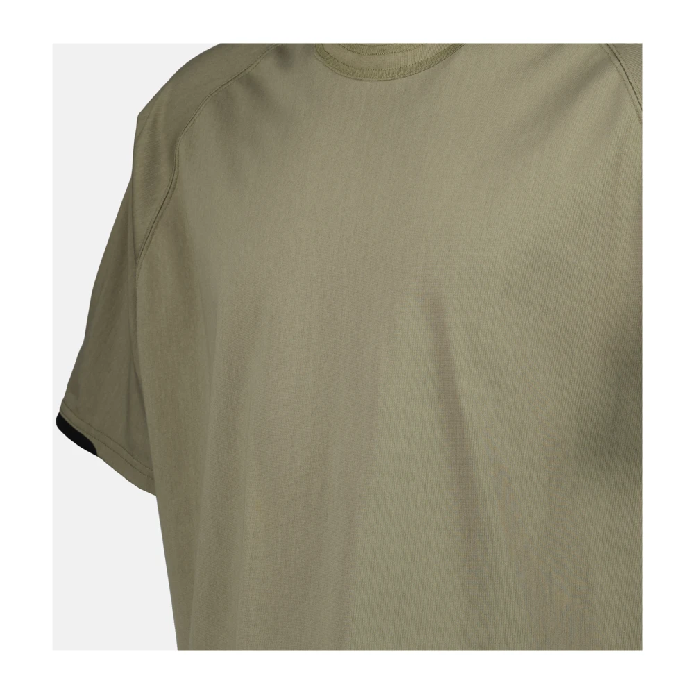 Sacai Groene Ronde Hals Korte Mouw T-shirt Green Heren
