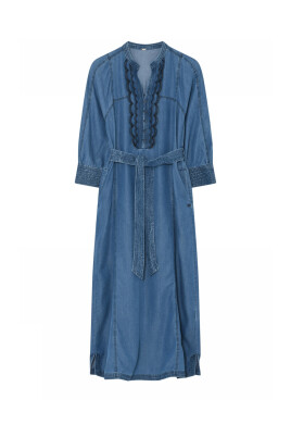 robe-longue-en-denim-avec-details-brodes