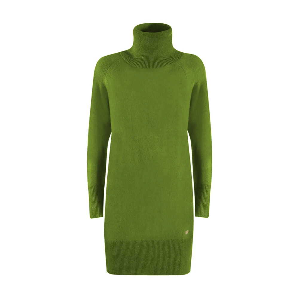 Yes Zee Women's Green Knitted Dresses,, Clothing Dresses Extra Large