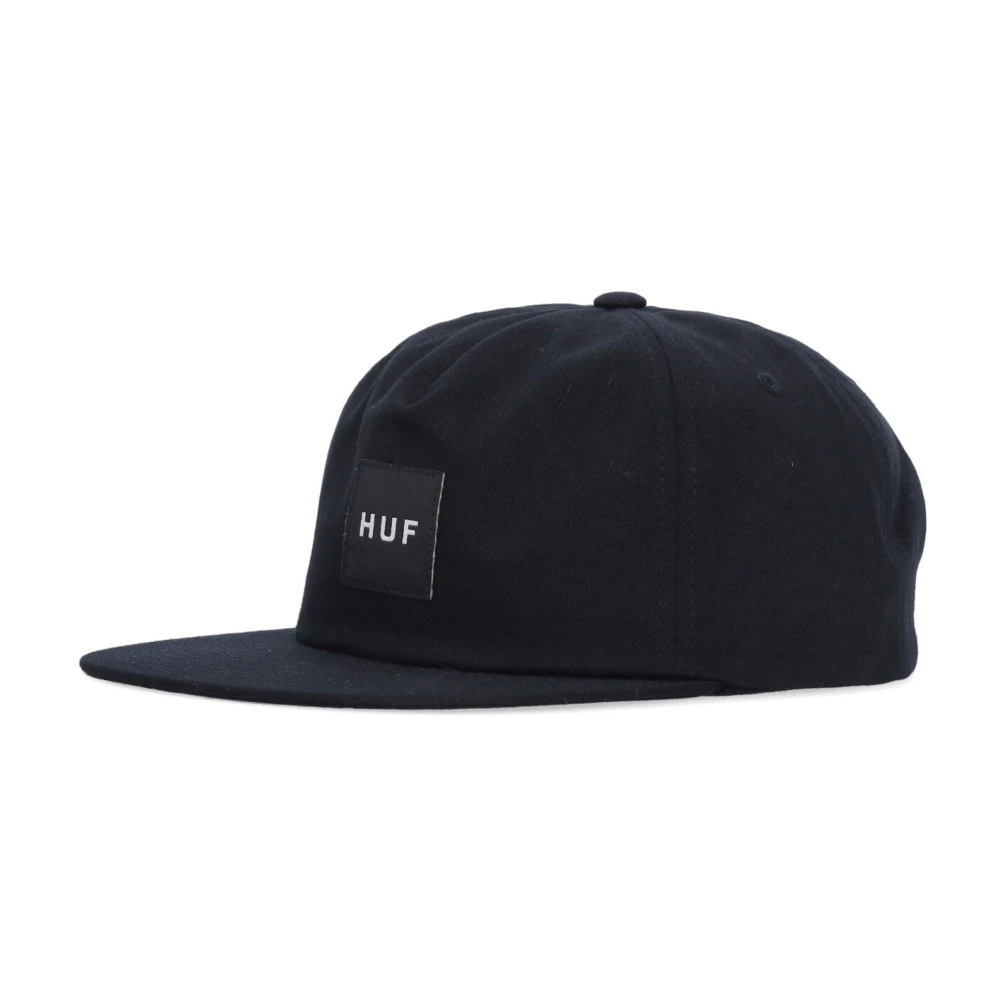 HUF Zwarte Flat Visor Cap Snapback Set Black Heren