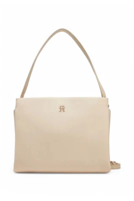 Pebble Grain Crossbody Satchel Bag