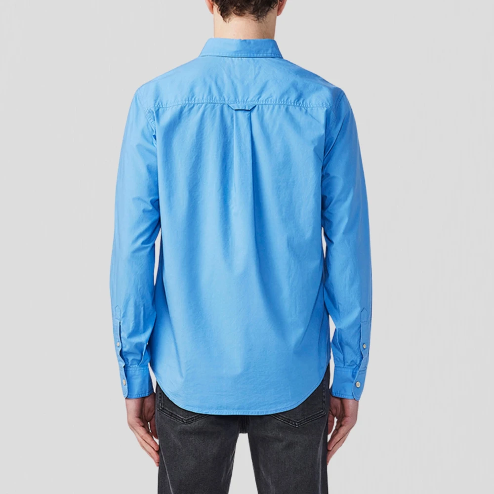 Nn07 Blauwe Jasper Button-Down Overhemd Blue Heren