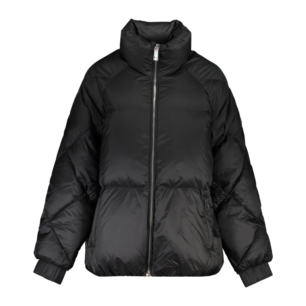 Tommy Hilfiger Zwarte donsjas met lange mouwen Black Dames