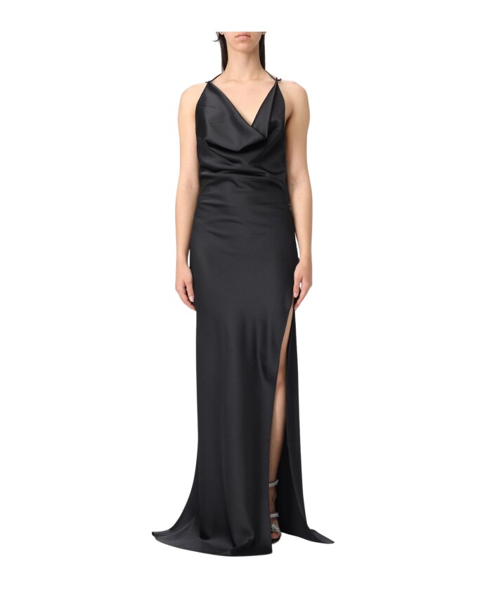 robe-longue-en-satin-noir-style-elegant