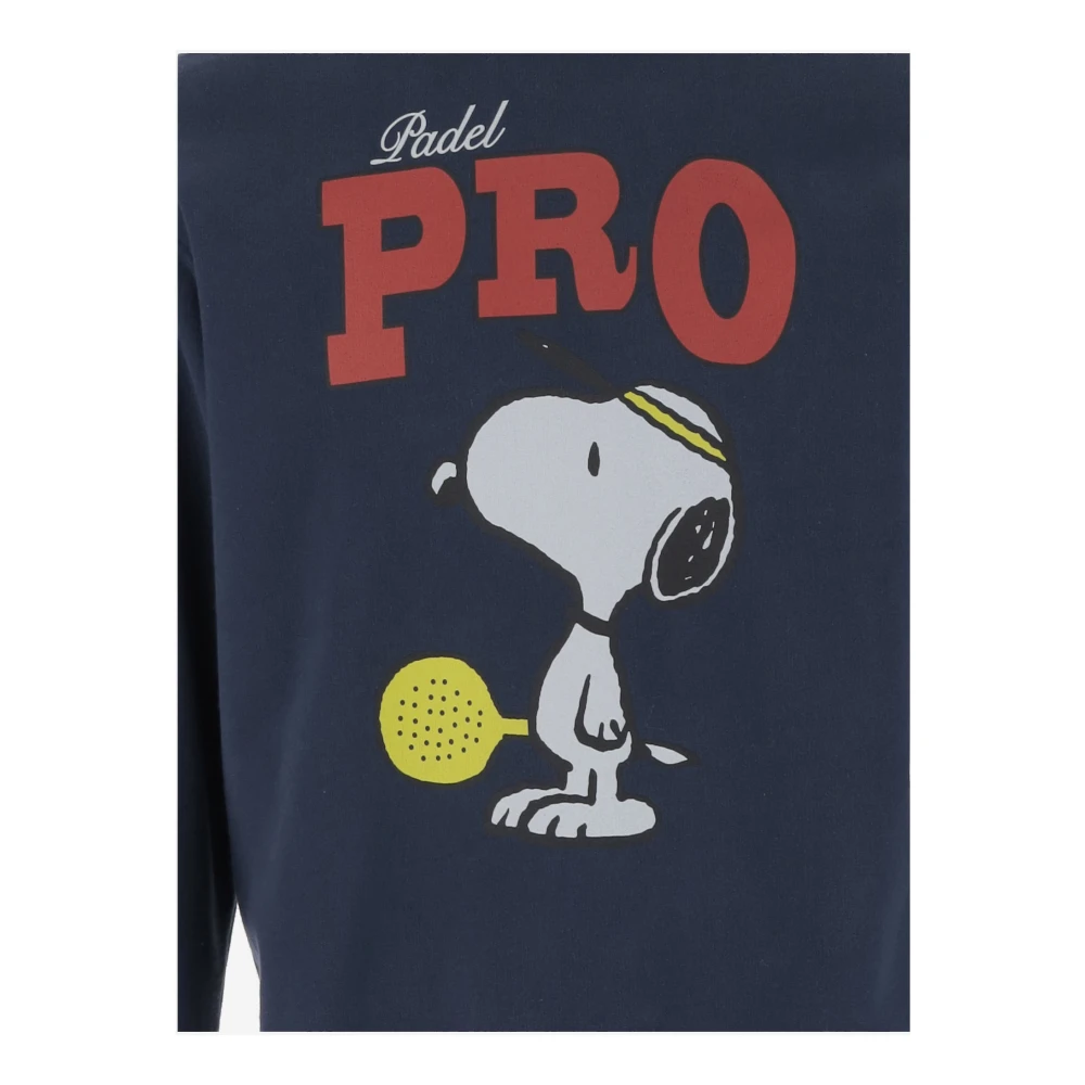 MC2 Saint Barth Snoopy Trui met Ronde Hals Blue Heren