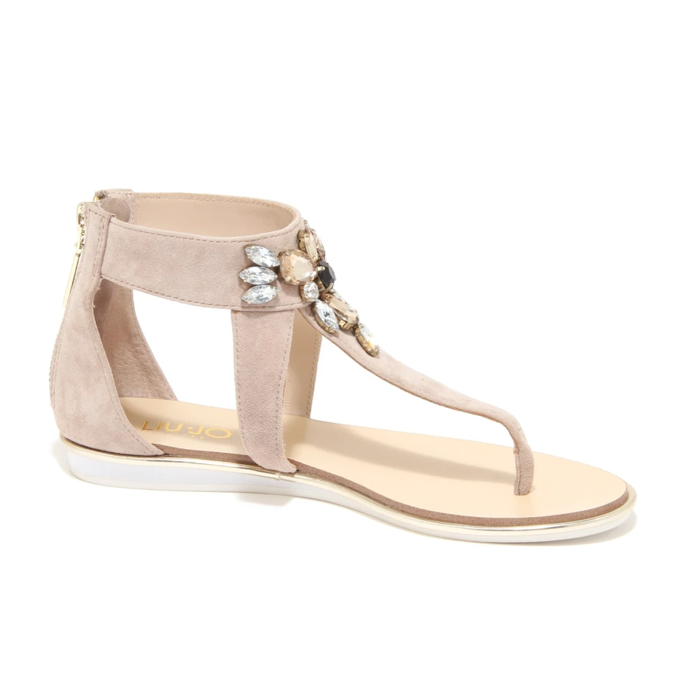 Liu Jo Women's Beige Flat Nico Sandal