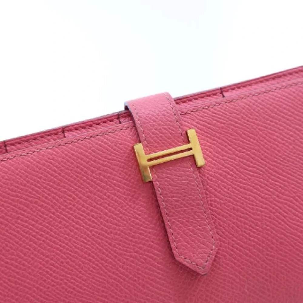 Hermès Vintage Pre-owned Leather wallets Pink Dames