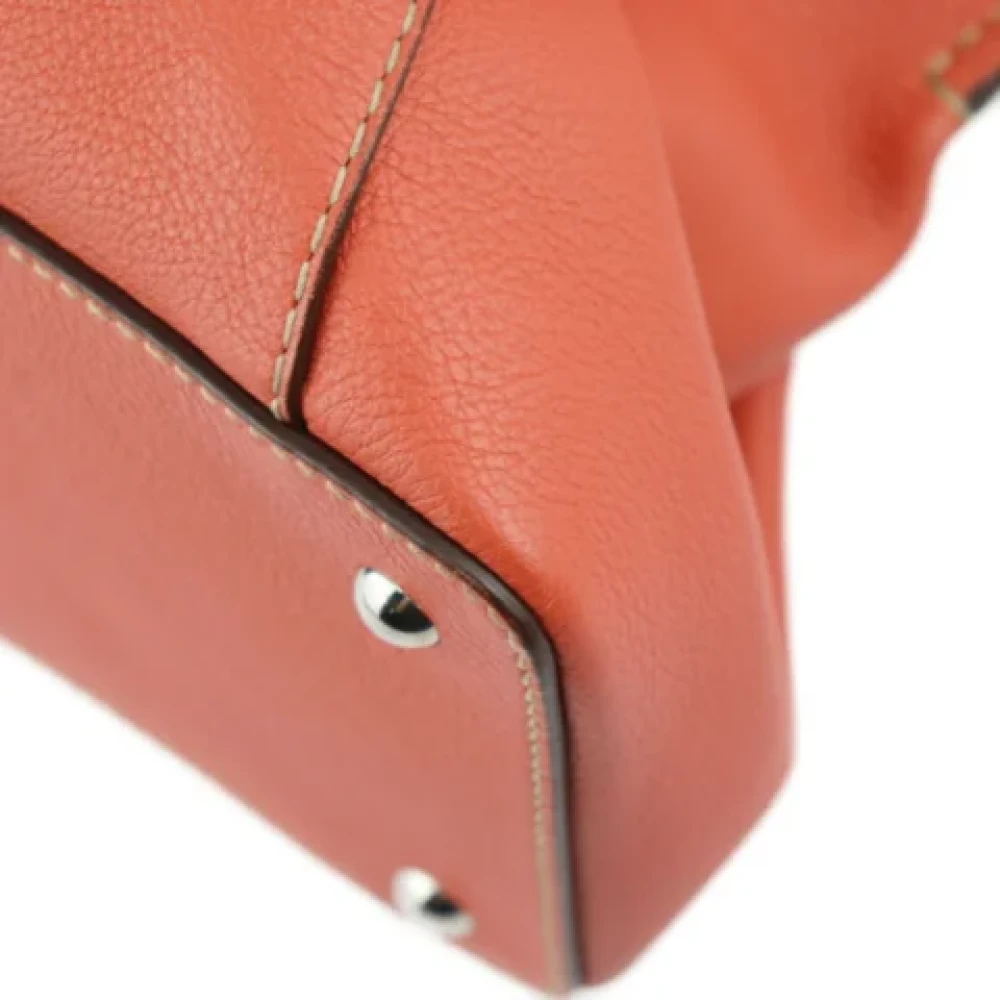 Cartier Vintage Pre-owned Leather handbags Orange Dames