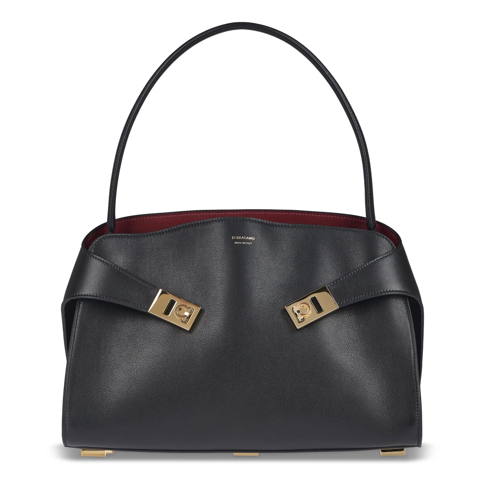 Ferragamo - Hug Soft Bicolor Bag - Bags - Damen - Schwarzk - One Size - Bild 3