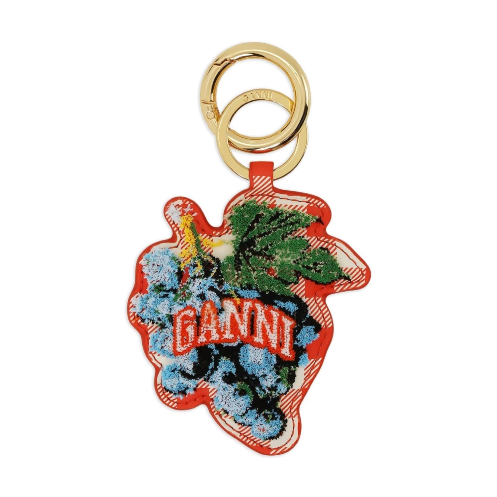 Ganni Multicolor Grape Keyring - Female - Keychains - One Size - Accessories