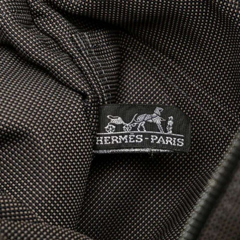 Hermès Vintage Pre-owned Canvas backpacks Gray Dames