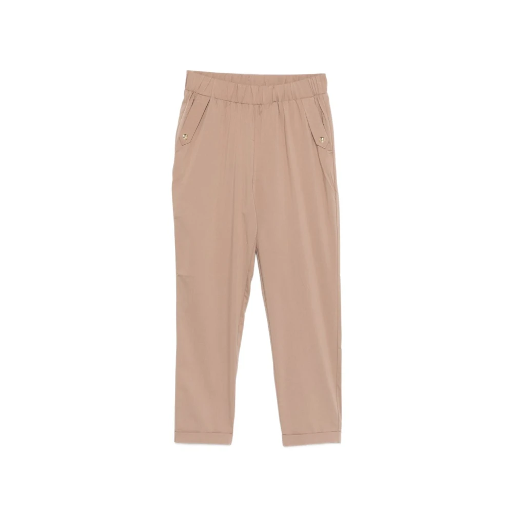 Liu Jo Kvinno Beige Byxor Dam, Xs, Cropped Byxor