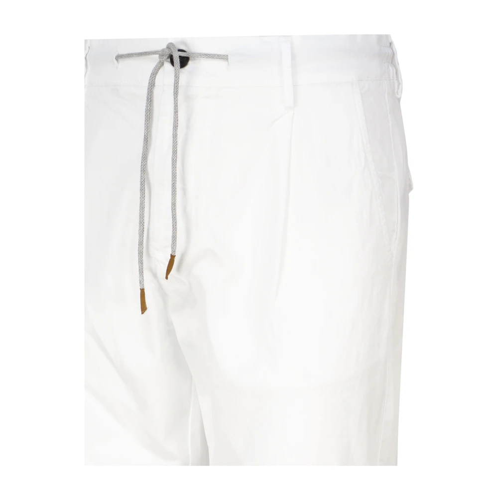 Eleventy Slim-fit Trousers White Heren