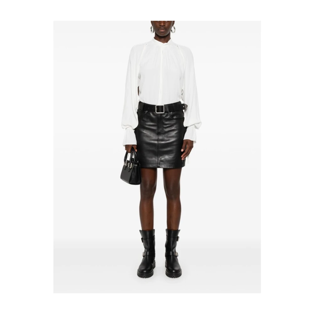 pinko Shirt met uitsnijdingen White Dames