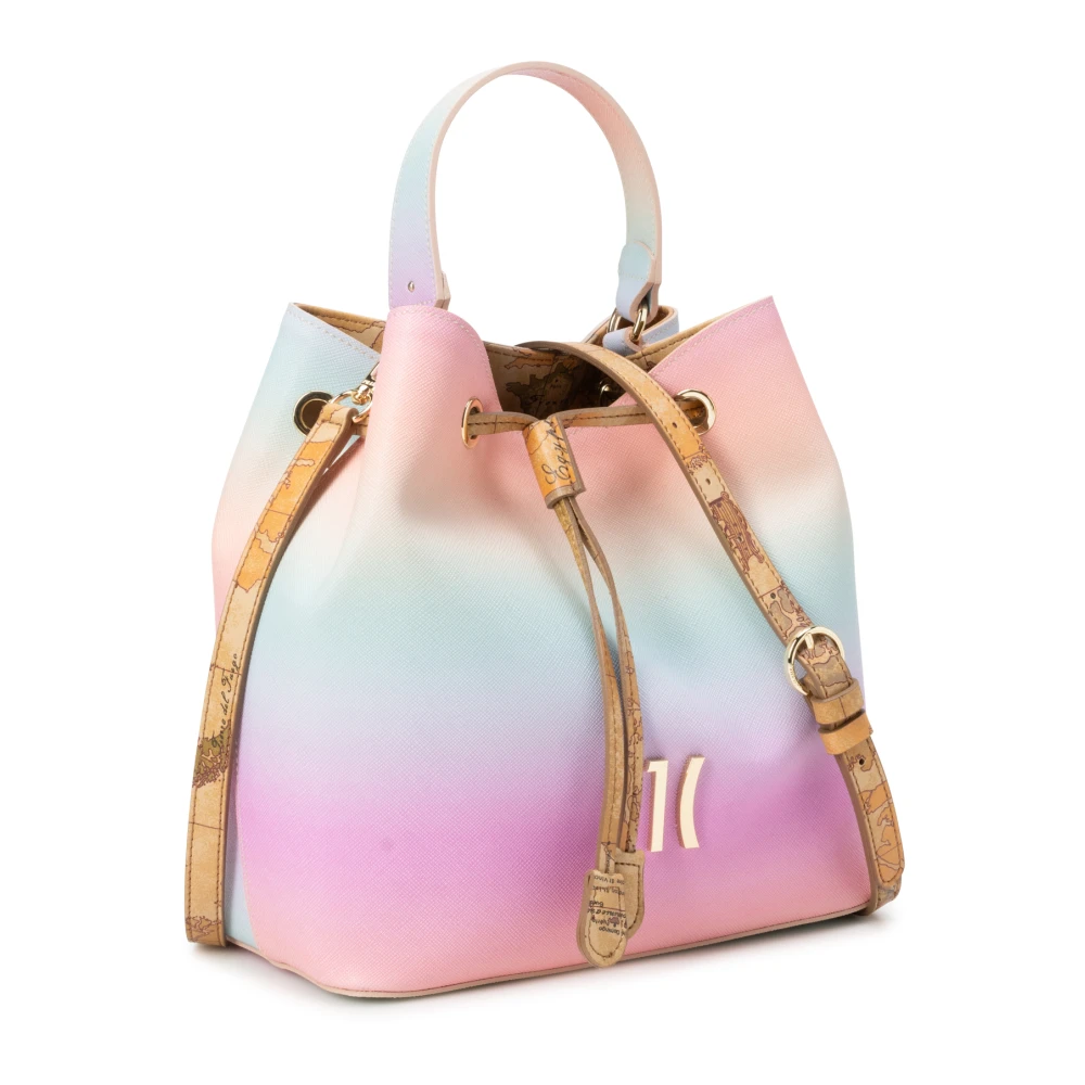 Alviero Martini 1a Classe Multicolor Bucket Tas met Trekkoord Handvat Multicolor Dames