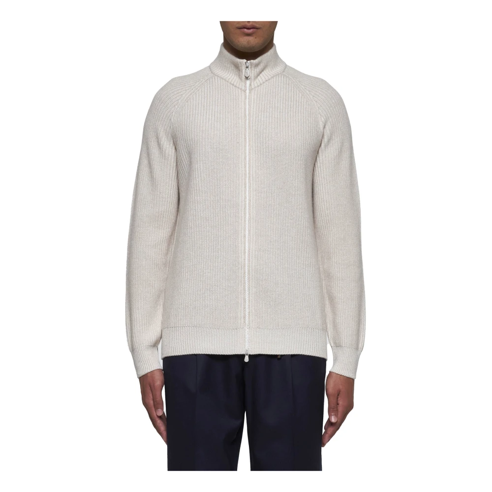 BRUNELLO CUCINELLI Luxe Gebreide Collectie Beige Heren