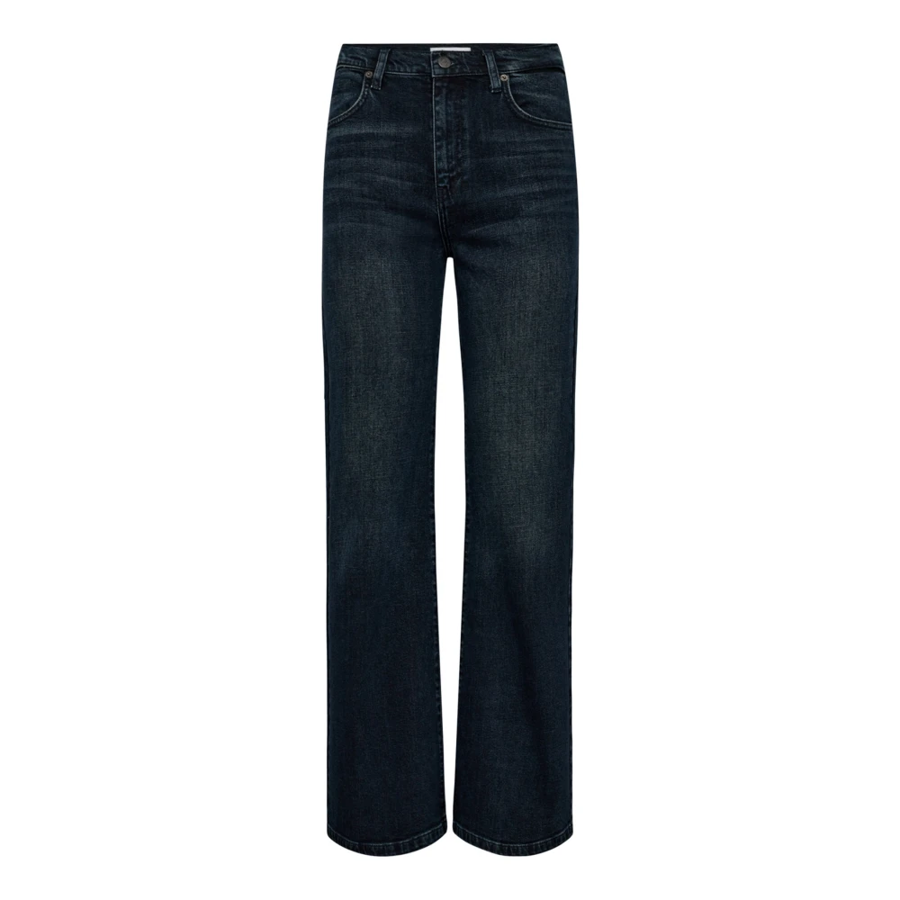 Co'couture Women's Blue Used Denim Straight-Leg Jeans - Straight Fit Jeans - Xs - Jeans