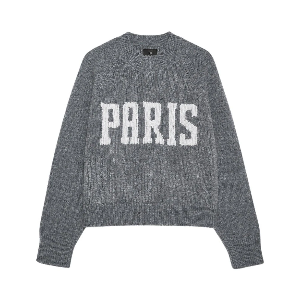 Anine Bing Kendrick Sweater University Paris Gray Dames