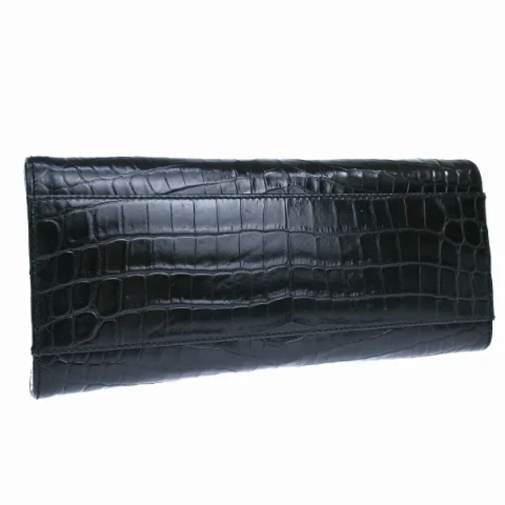 Salvatore Ferragamo Pre-owned Leather shoulder-bags Black Dames